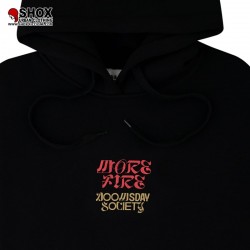 Dragon More Fire Hoodie Black