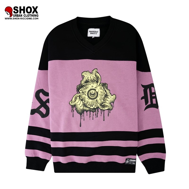 See No Evil Hockey crewneck Purple/Black