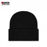 Silver Tiger Black Ribbed Beanie