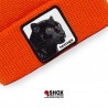 Panther Orange Ribbed Beanie