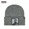 Stallion Ribbed Grey Beanie