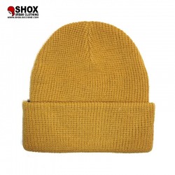 Bad Boy Ribbed Mustard Beanie