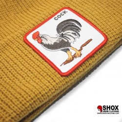 Cock Ribbed Mustard Beanie