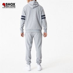 MLB NY Stripe Hoodie Grey