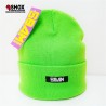 Sbam Eat Neon Green Short Beanie