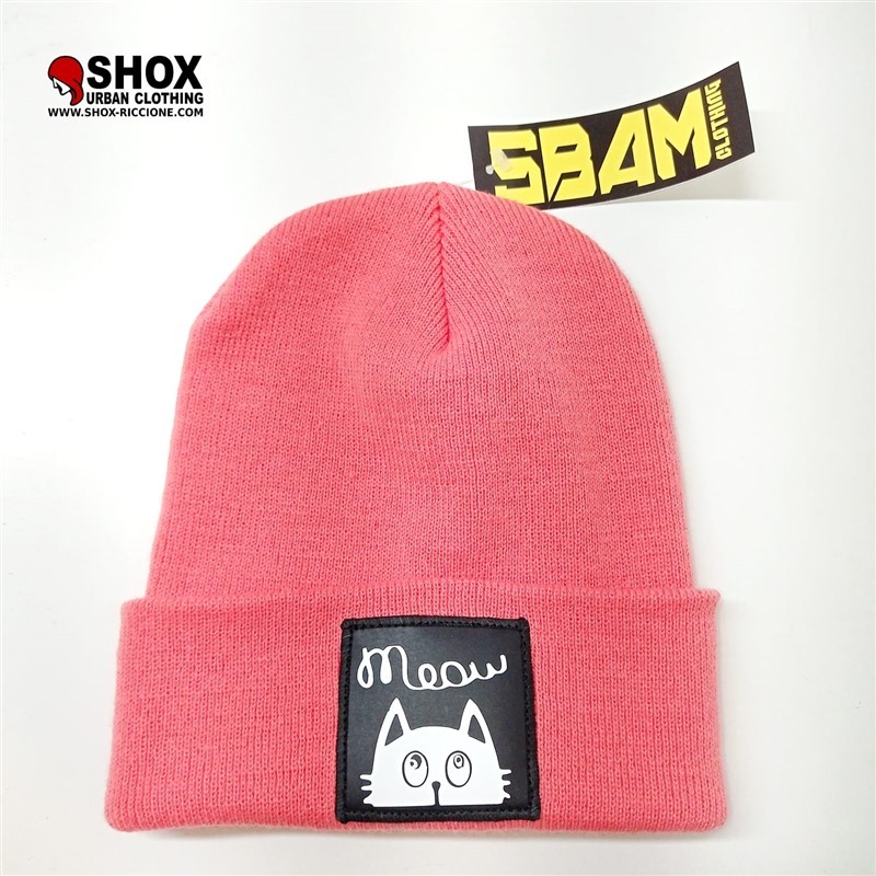 Sbam Meow Salmon Beanie