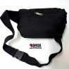 Marsupio Shot Black, Sbam, con patch stampata frontale , regolabile, scomparto frontale con zip  + tasca dietro con zip