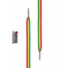 Shoe Laces Rasta , confezione con n.2 lacci, 120cm, 100% poliestere,