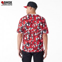 NBA Mesh Chicago Bulls Allover OS Tee