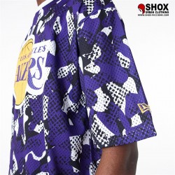 NBA Mesh Los Angeles Lakers Allover OS Tee