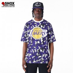 copy of Lakers Big Logo Black Tee