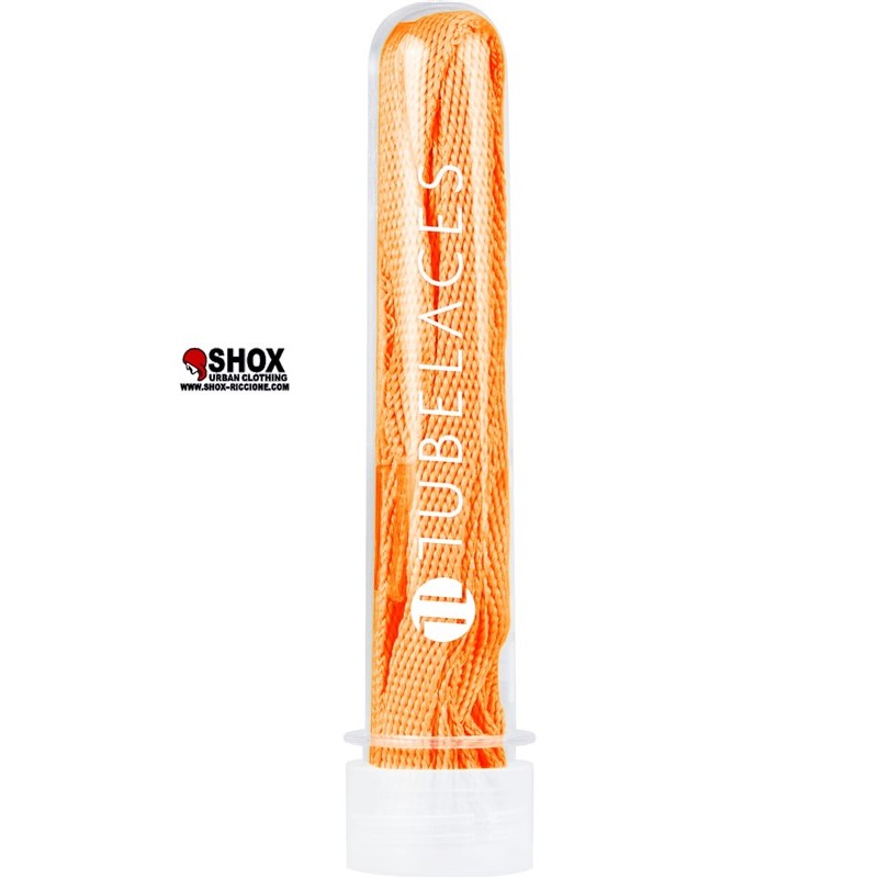 Shoe Laces neon orange, confezione con n.2 lacci, 120cm, 100% poliestere,