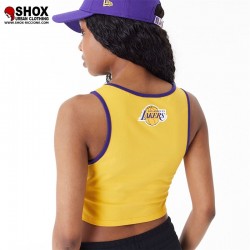 NBA Los Angeles Lakers Crop Tanktop Yellow