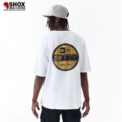 NE 59fifty Gold OS Tee White