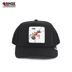 Fire Ant Black Trucker