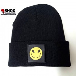 Beanie Bad Smile Black/gold Sbam