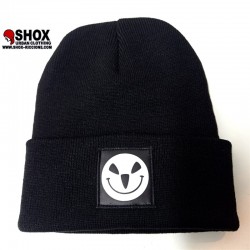 Beanie Smile Snow Black/white Sbam