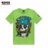 JUNIOR Skull Glow In The Dark Green Tee