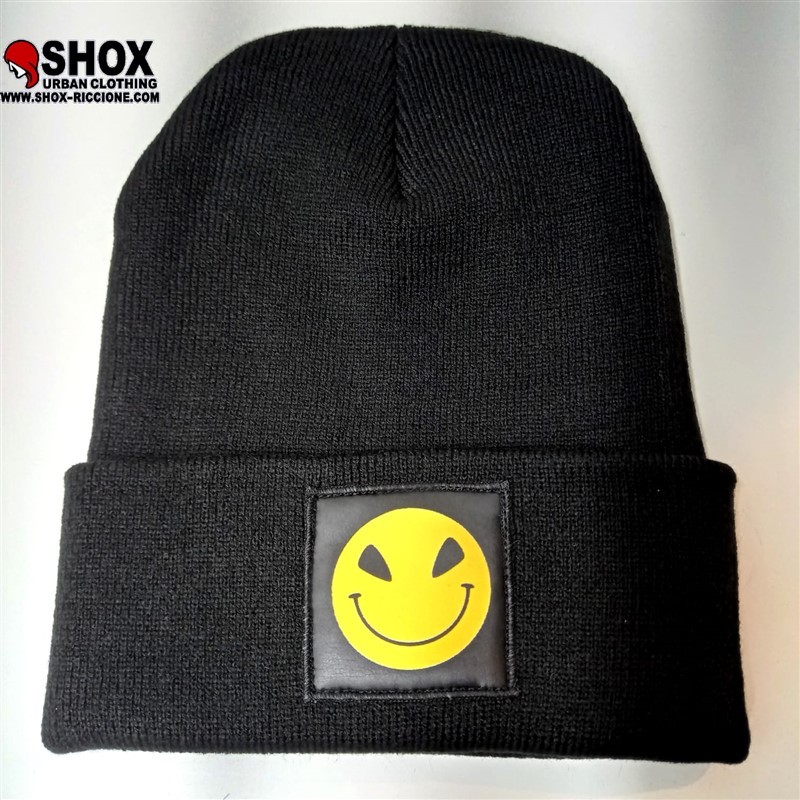 Beanie Bad Smile Black/yellow Sbam