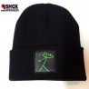 Beanie Shot blackl/neon green Sbam, patch nera stampata e logo dietro sbam clothing.