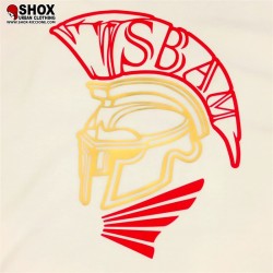 Warrior by Sbam White/Gold Tee