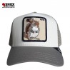 Nuts Grey/White Trucker