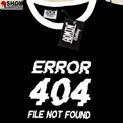 Error 404 Black/White Contrast Tee