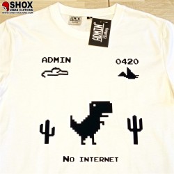 Dino Chrome White/Black Tee