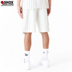 Pinstripe White/Sky Short