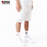 Pinstripe White/Sky Short