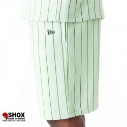 Pinstripe Menta/Brown Short