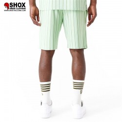 Pinstripe Menta/Brown Short