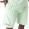 Pinstripe Menta/Brown Short