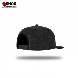 Straw Snapback Black