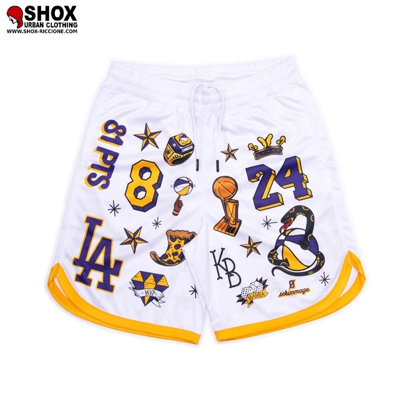 Jersey Mamba B-Ball Mesh NBA White Short