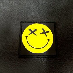 Sbam Smile Yellow Pochette Black Ecopelle