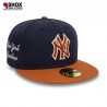 59Fifty MLB New York Yankees Patch Navy/Brown