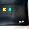 Sbam Pacman Green Ghost Pochette Black Ecopelle