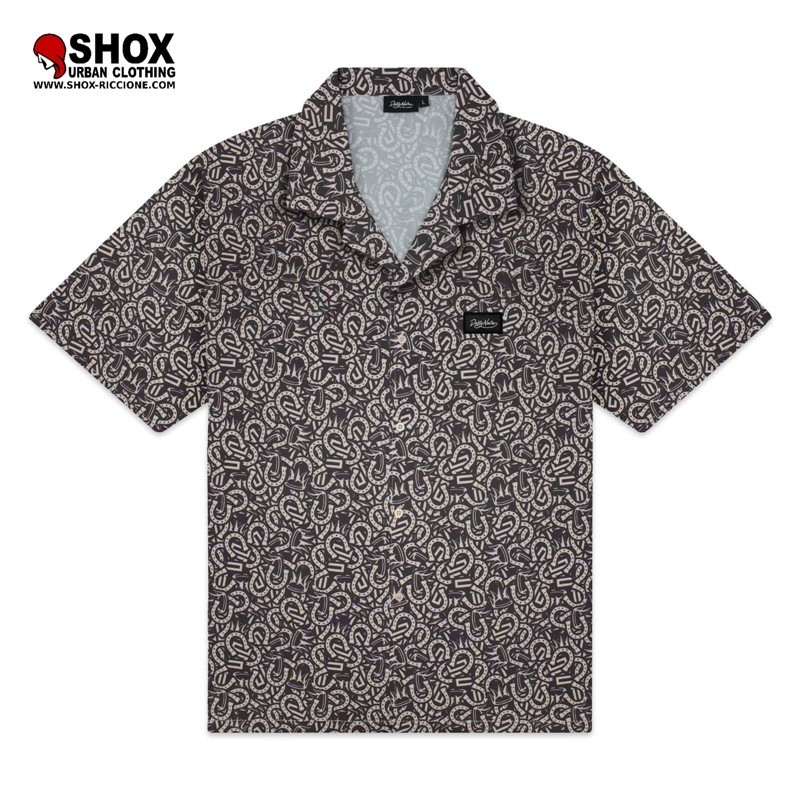 Blur King pattern shirt beige