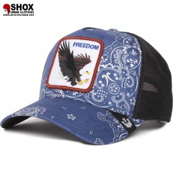 Freedom Paisley Navy/Black Trucker