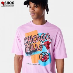 NBA Chicago Bulls Pink OS Tee