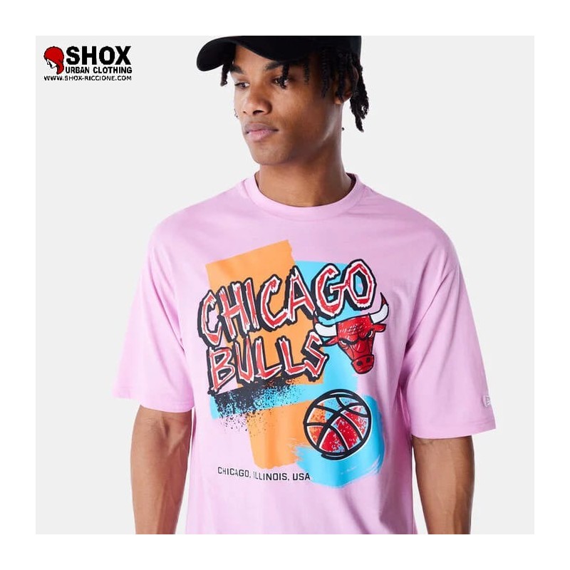 NBA Chicago Bulls Pink OS Tee