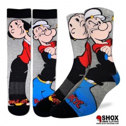 Popeye & Olivia Grey Socks