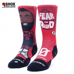 NBA Socks Harden Red