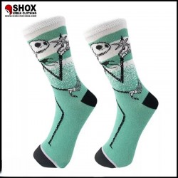 Jack Nightmare Before Christmas Teal Socks