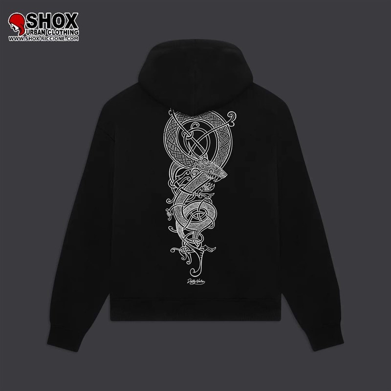 Dragon Knot Hoodie Black