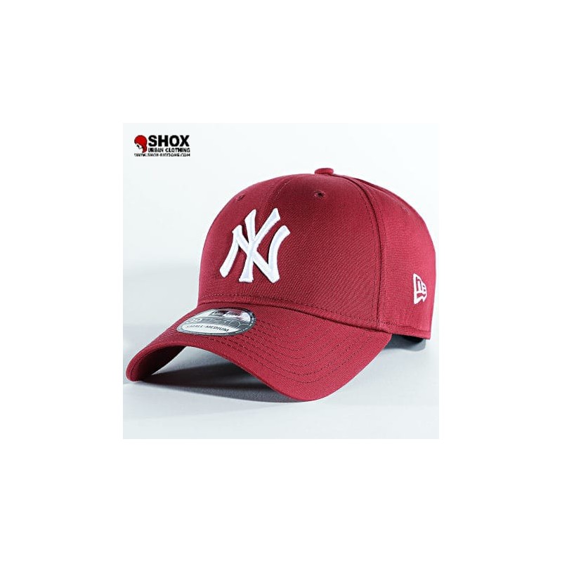 3930 Bordeaux/white NY cap