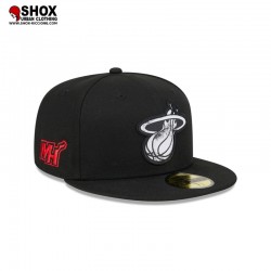 59Fifty NBA Miami Heat Logo Print Black