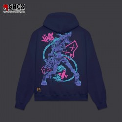 Jinx Hoodie Deep Blue League Of Legends