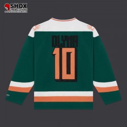 Blur Hockey Goat Crewneck Forest Green